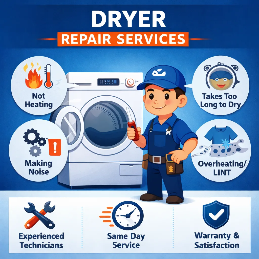 Dryer repair service in Sunrise, FL