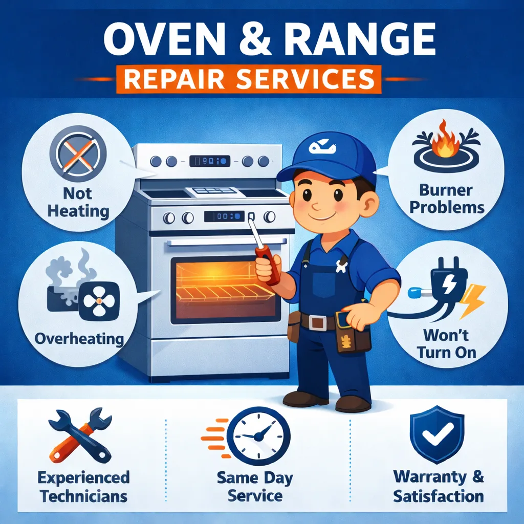 Oven and range repair service in Sunrise, FL